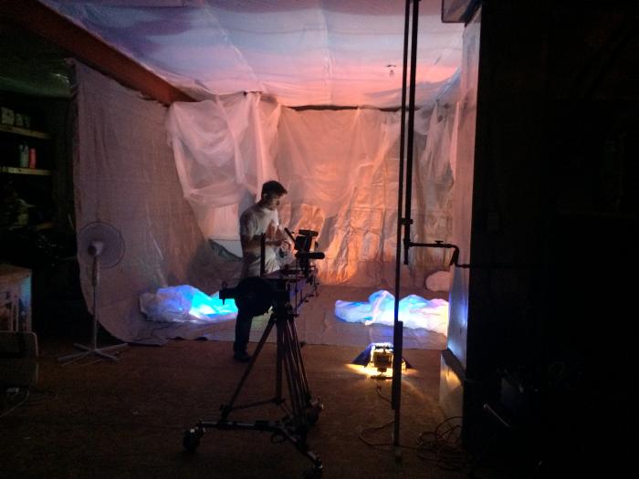 Photo of Daniel Beahm setting shoot for Dance for Camera (1 of 2)