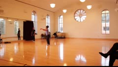 Documentary footage of Don't Explain rehearsal 2018